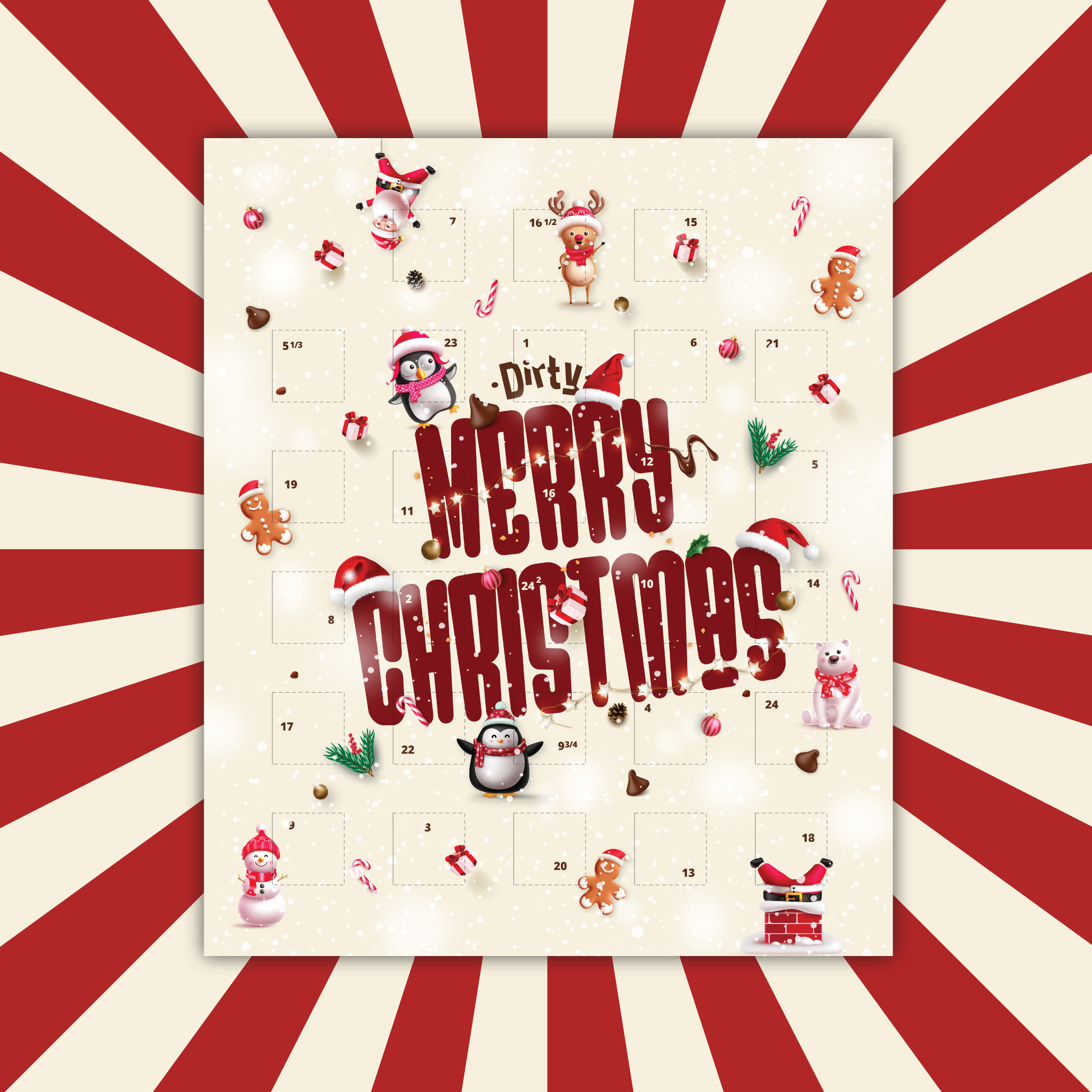 Dirty - Merry Christmas - kalendár