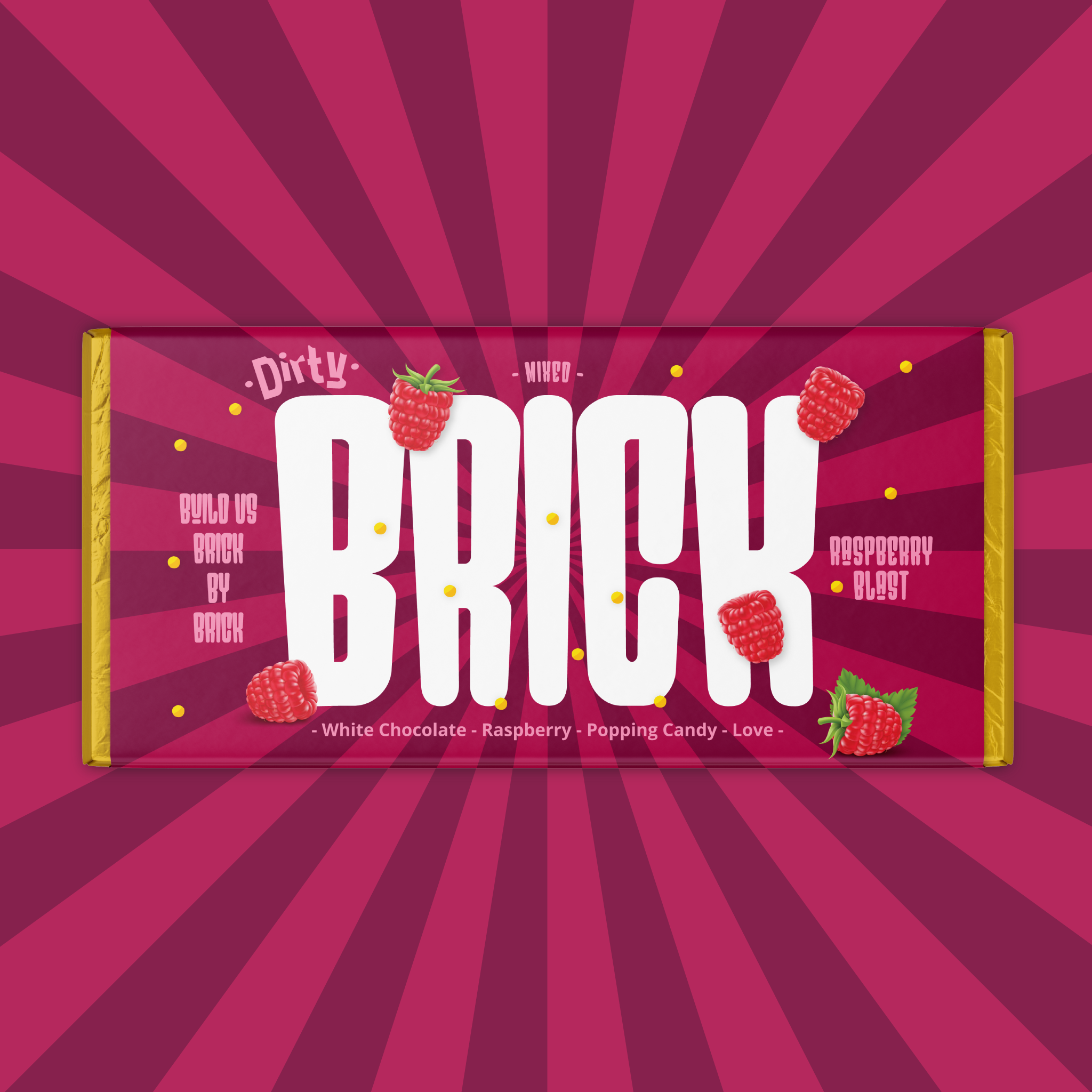 Brick - Mixed - Raspberry Blast