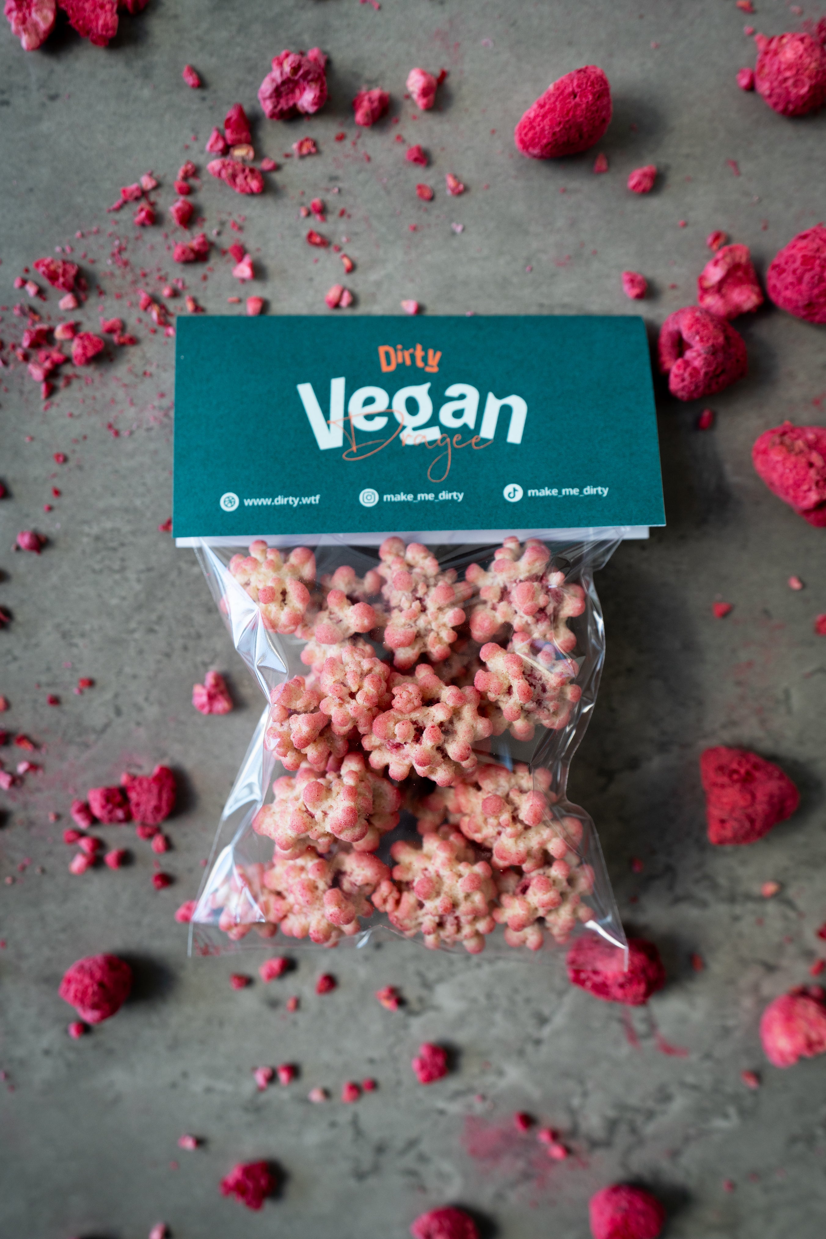 Vegan Dragee - White Raspberry
